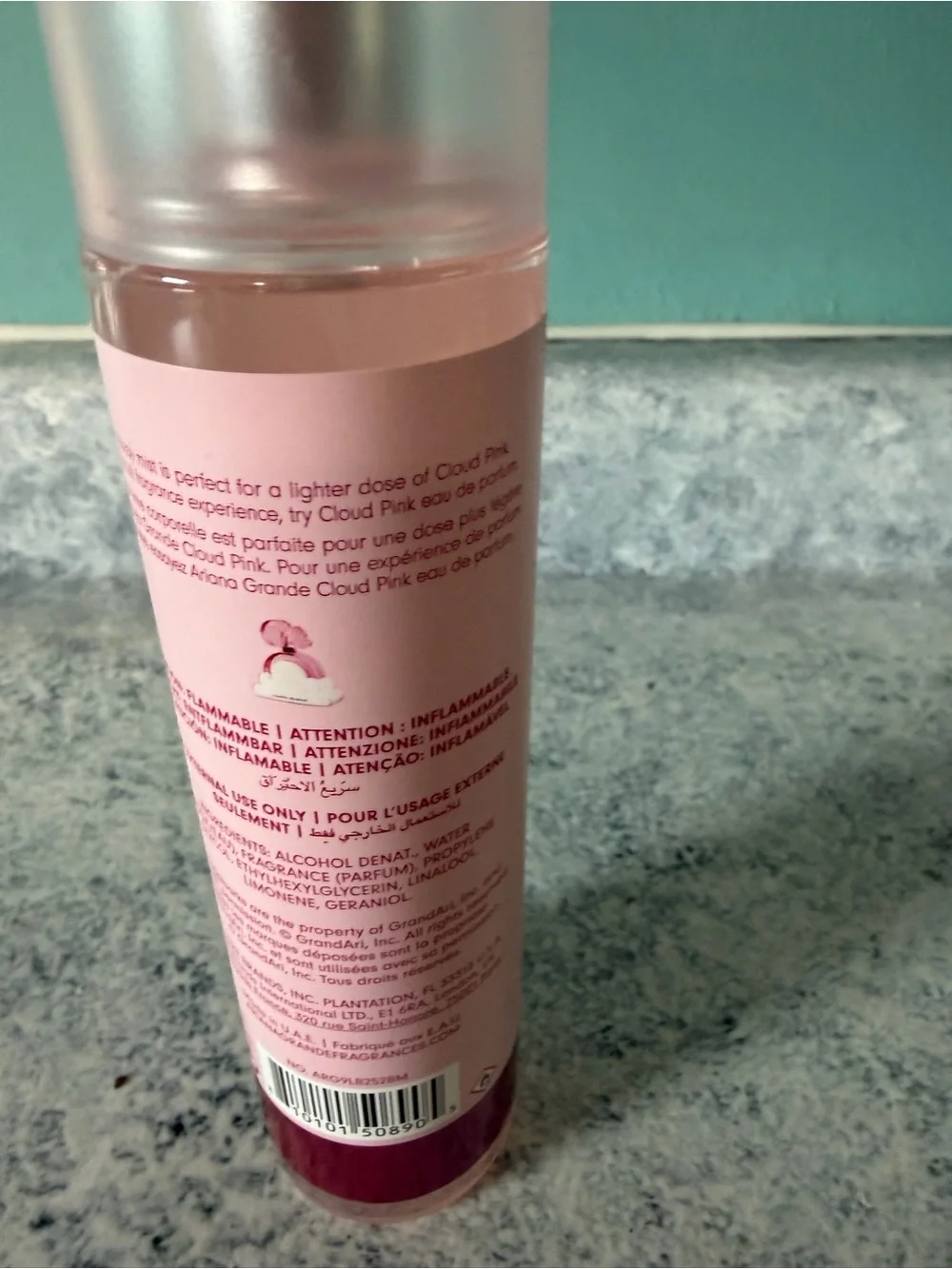 Ariana Grande Pink Cloud Body Mist